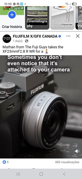 Fuji X-T30III + XF 23mm WR. Novo, fatura,garantia