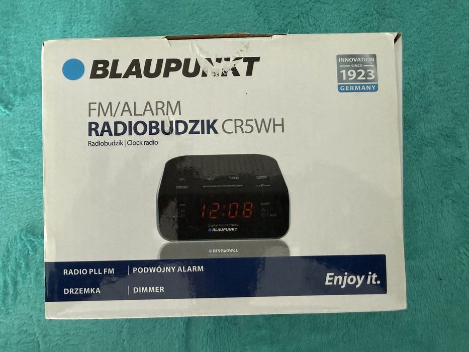 Radiobudzik BLAUPUNKT CR5WH / FM PLL/ Podwójny alarm / okazja