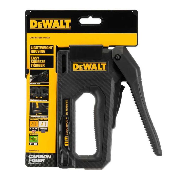 DeWALT DWHT80276-0 Степлер CARBON FIBRE  2 в 1 скоби + цвяхи