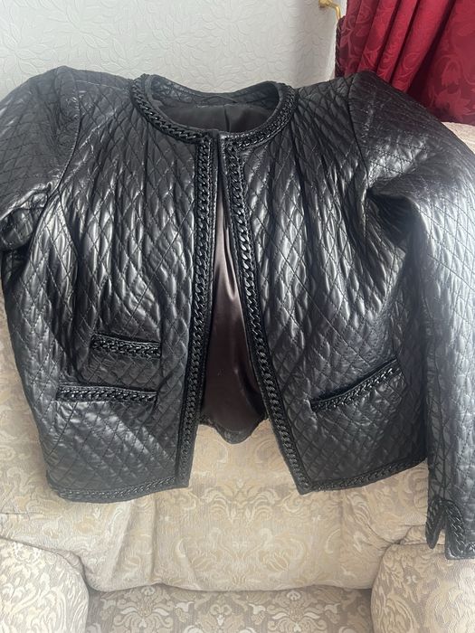 Кожаный пиджак куртка Marc Cain