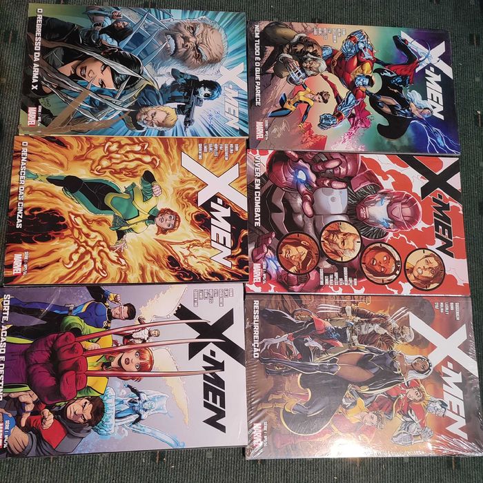 6 livros BD marvel X-Men