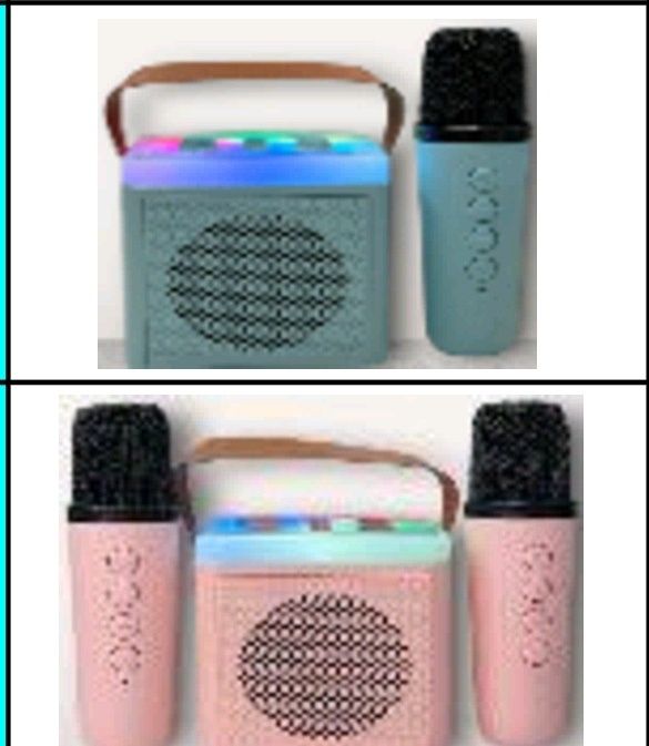 Дитячий набір караоке з 2 двома мікрофонами к12 k12 колонкою Bluetooth