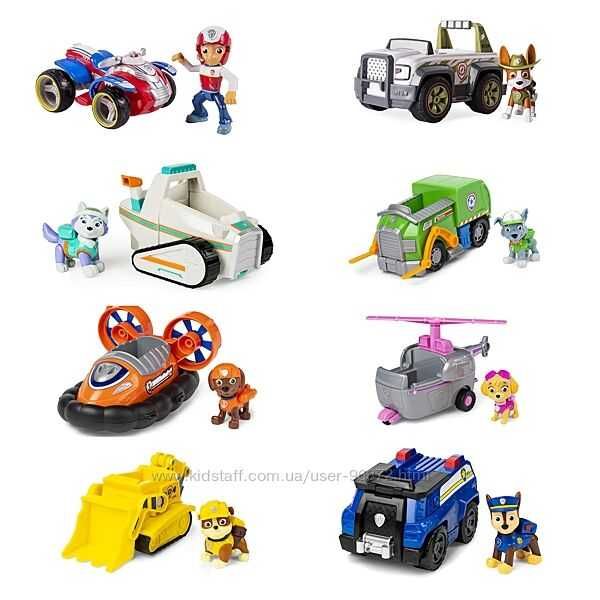 Машинки Щенячий патруль с фигурками героев Paw Patrol Vehicle Figure ...