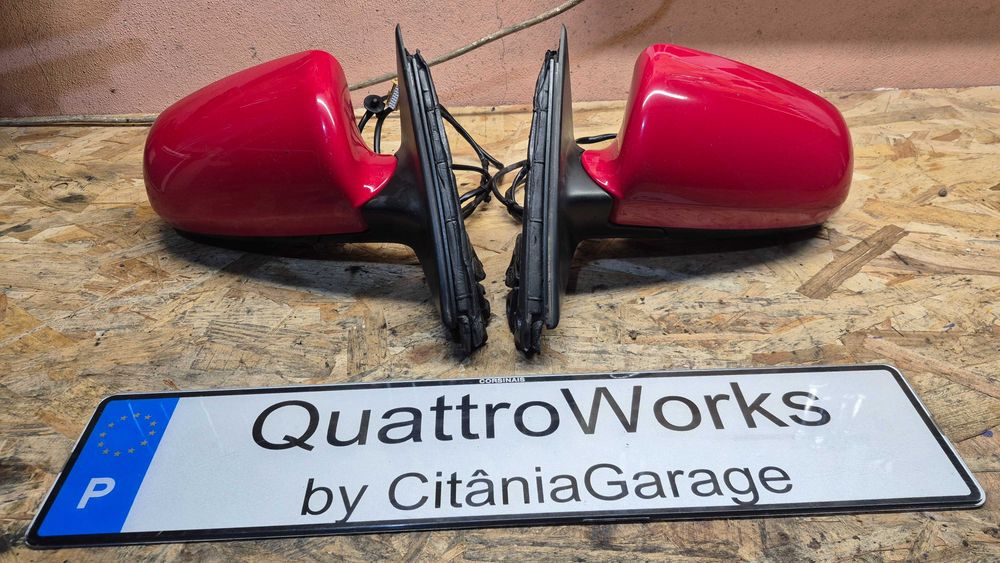 Retrovisores Simétricos Elétricos Aquecidos Originais Audi A4 B6 B7 8E 2000 a 2008