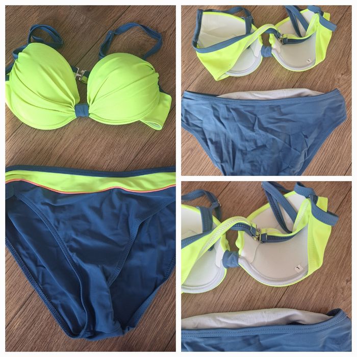 Strój kąpielowy neonowy