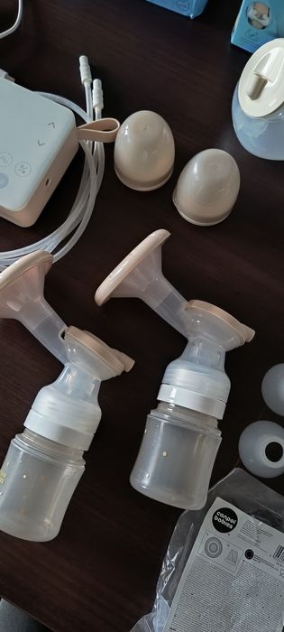 Laktator elektryczny podwójny Canpol babies express butelkowy i muszle