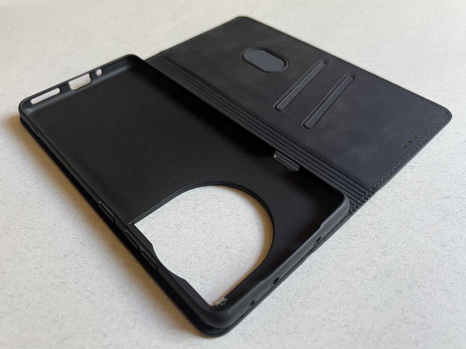 OnePlus 12R / Ace 3 чохол книжка еко шкіра слоти для карт магніт чехол