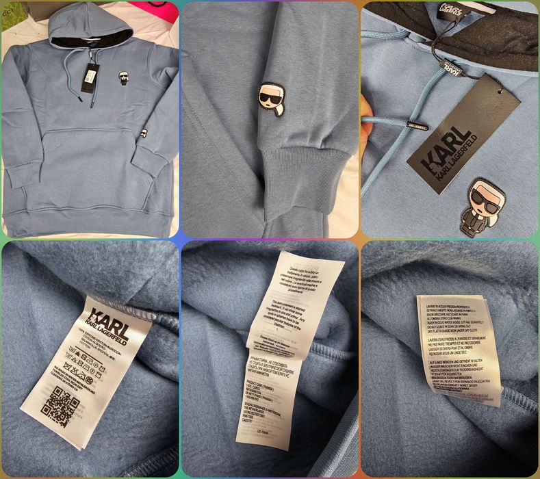 Bluza męska kaptur Lacoste maly znaczek Ralph Lauren karl