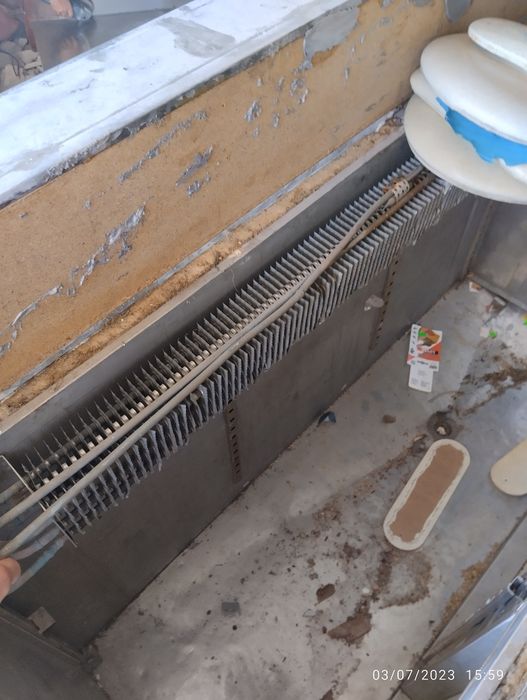 Refrigerated counter, imperial sink, and chairs64297868430082121