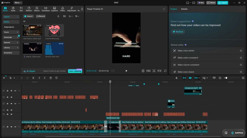 Editor de Vídeo — 4€ por video: Reels, TikTok, Youtube & YouTube Shorts