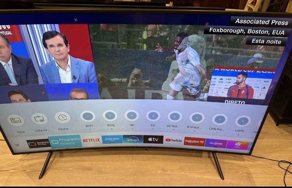 SAMSUNG Crystal curva 50"faço entrega incluída no valor Smart TV 4K ultra hd como nova