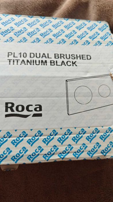 Przycisk WC Roca PL10 Dual Brushed Titanium Black