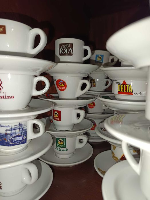 Chávenas de café de coleção
