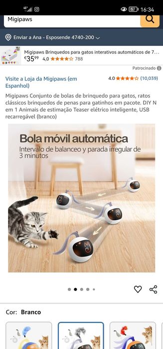 Migipaws bola para gato