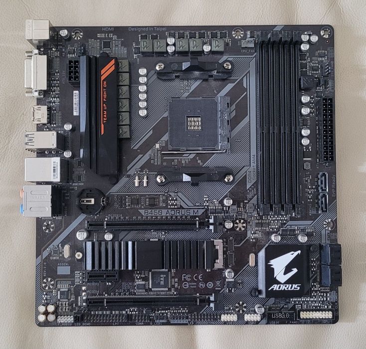 Материнська плата Gigabyte b450 aorus m для сокета ам4: 2 900 грн ...