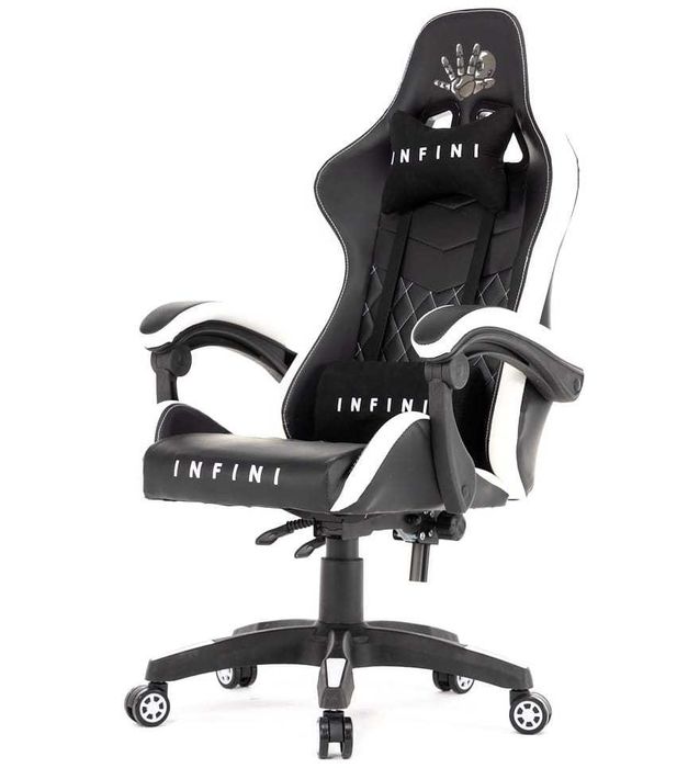 Fotel Gamingowy Gracza Infini Five White