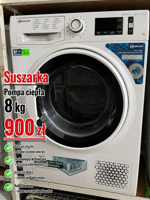 Suszarka na Pompie Ciepła Gwarancja