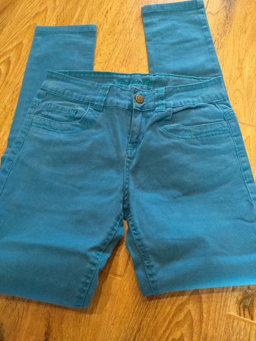 Spodnie jeansowe jeansy rurki 158