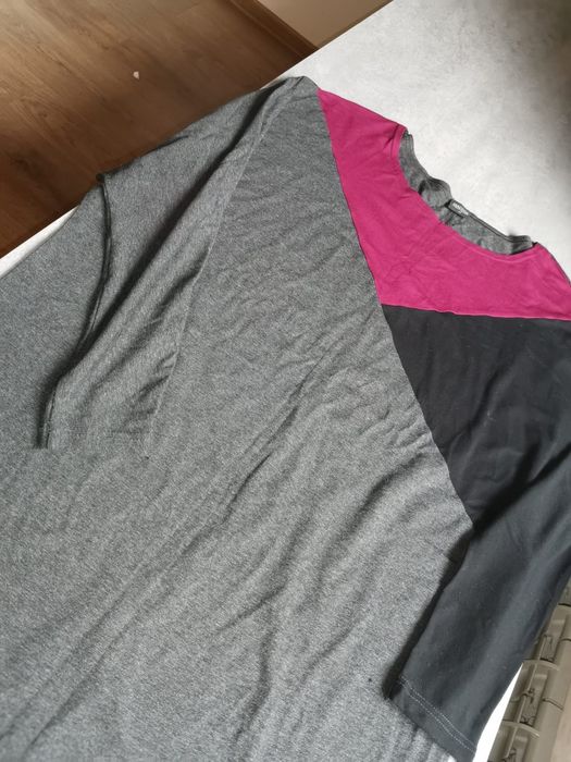 Sukienka Bialcon szara róż 44 XXL wiskoza na codzień