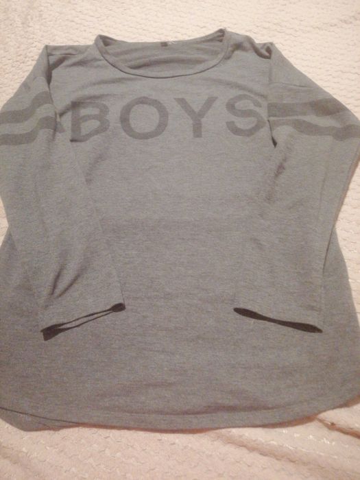 Bluzka szara z napisem