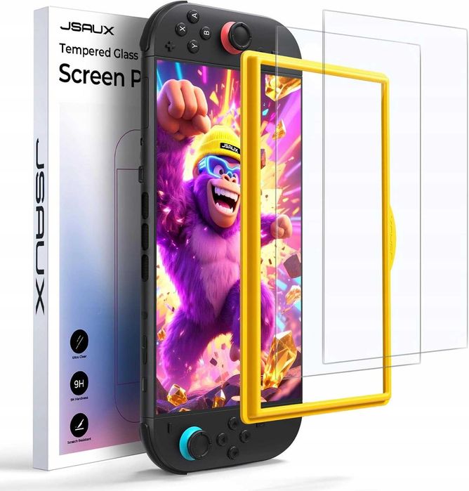 Szkło hartowane matowe JSAUX Nintendo Switch 2 2-pack Anti-Glare 9H
