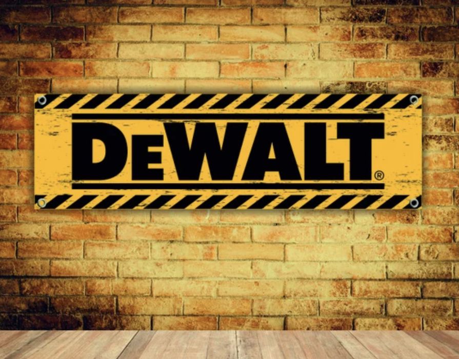 Baner plandeka Dewalt 150x60 cm zaoczkowany milwaukee makita bosch