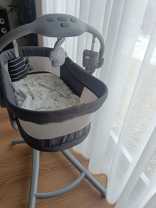 Chicco Łóżeczko Baby Hug AIR 4w1 Dark Grey