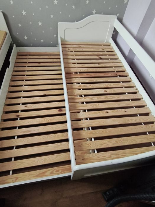 Łóżko 90x200 +szuflada na materac 90x200 +2 materace