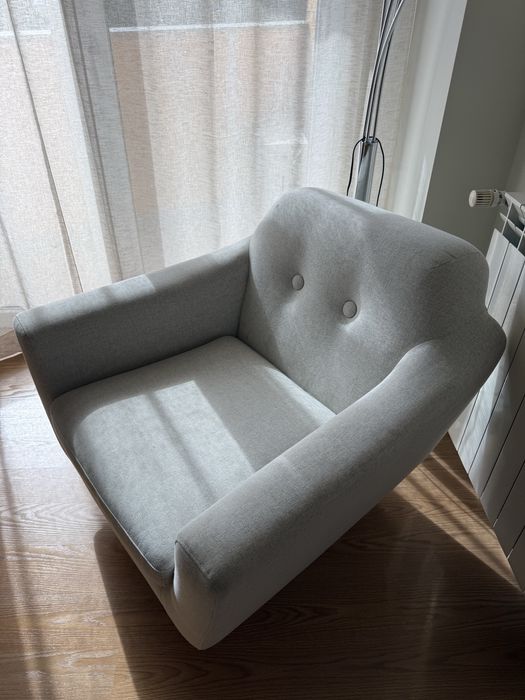 Poltrona Ikea Cinza Claro