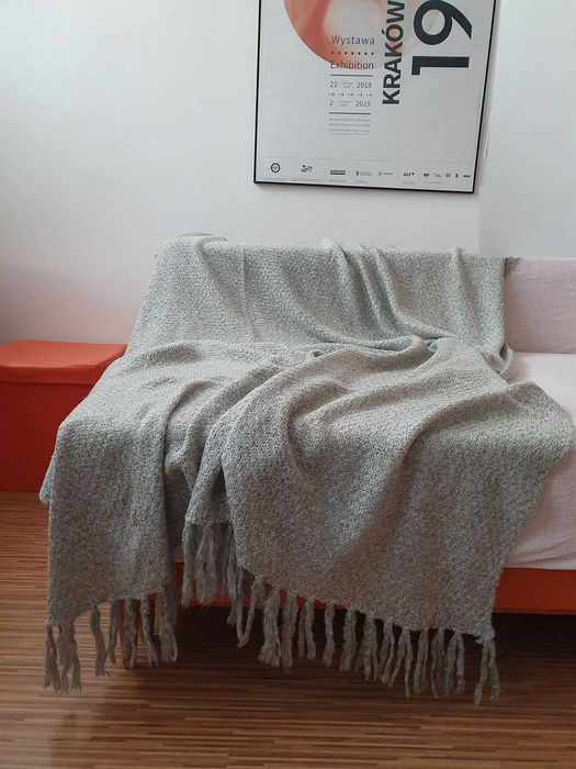 KOC narzuta pled z frędzlami