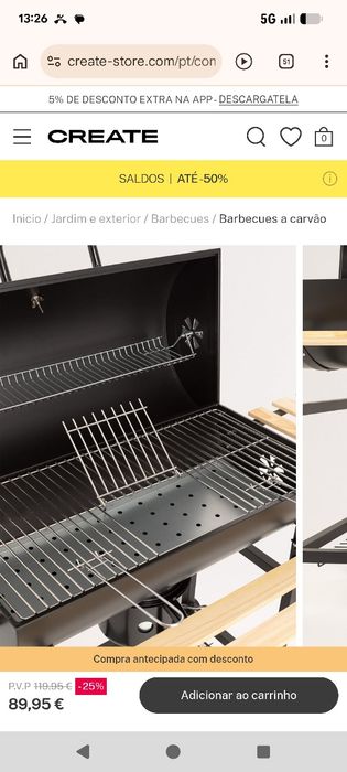 Grelhador/ barbecue Create