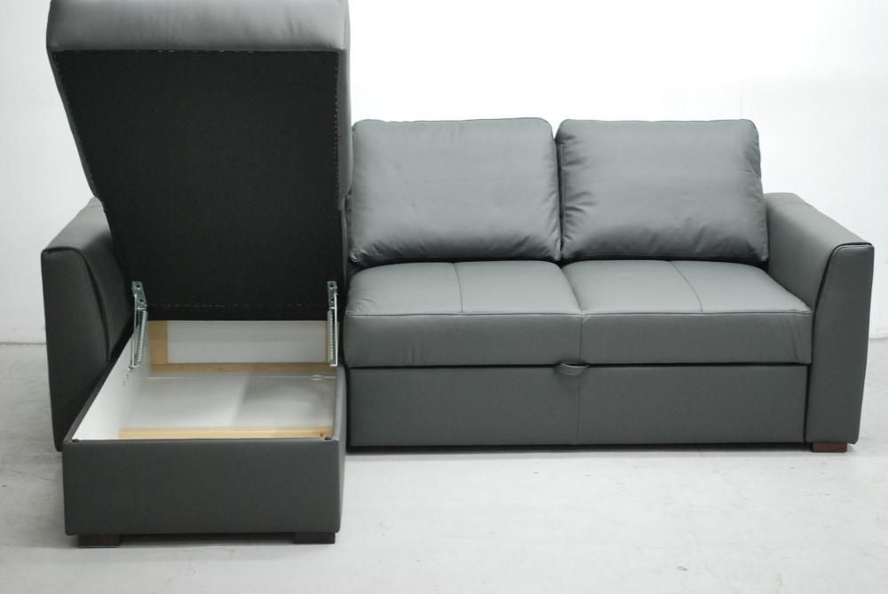 LZY skóra naturalna narożnik funkcja spania pojemnik 6492 rogówka sofa