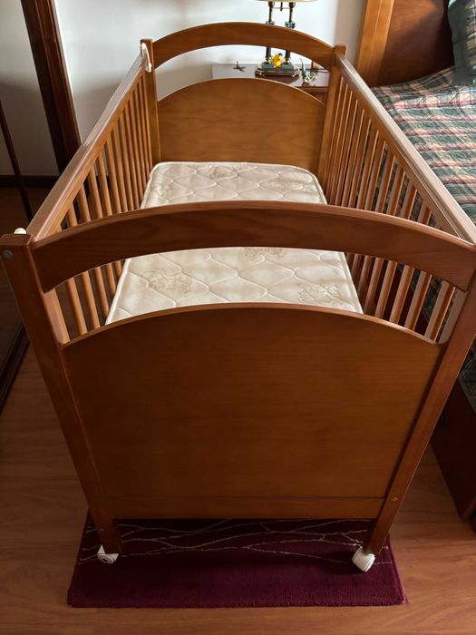 Cama de Bebé, 60x120, em madeira maciça