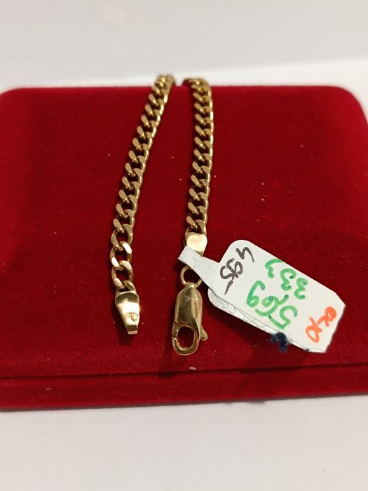 Złota bransoletka splot Figaro długość 20,5cm złoto 333