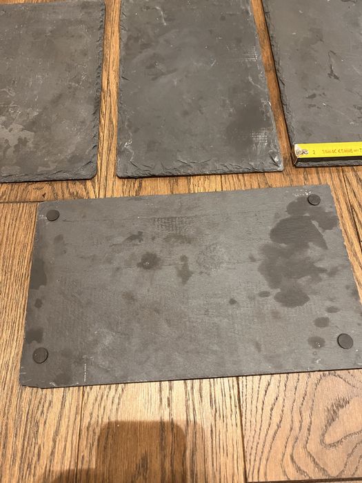 Talerz kamienny łupkowy czarny