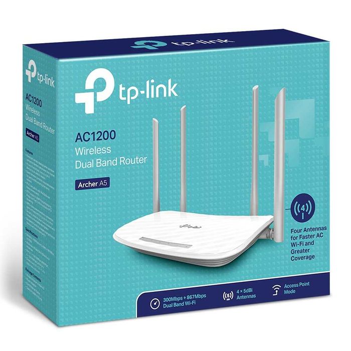 4 ROUTERY za 400 zł ! TP-LINK ARCHER A5-WI-FI ac1200-jak nowe !