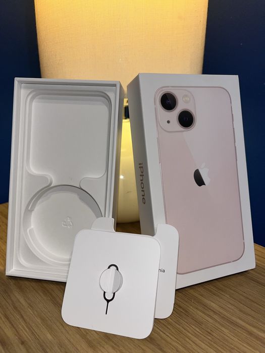 Oryginalne pidełko Apple Iphone 13 mini Różowy Pink 128GB + igła SIM