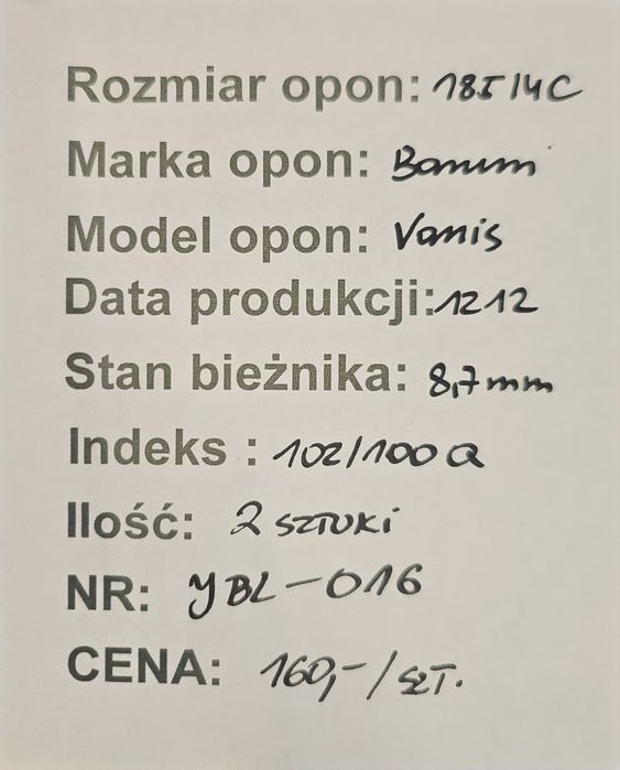 185/14C Barum Vanis Lato