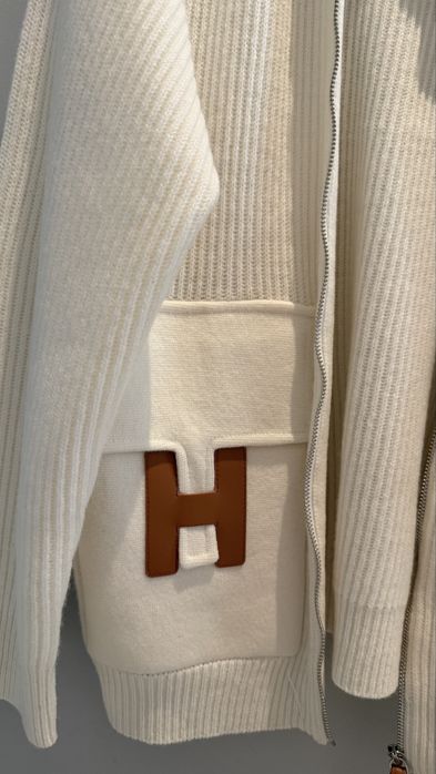 Sweter hermes kardigan