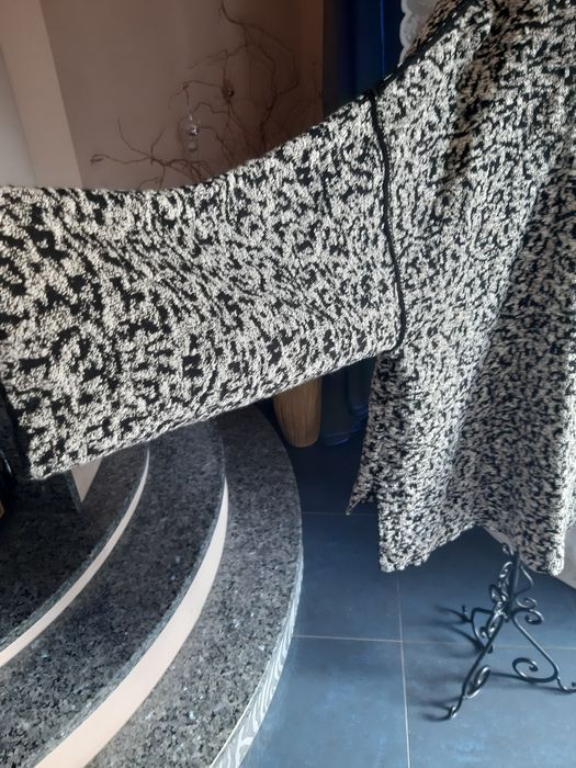 Płaszczyk sweter oversize Zara melanż damski dzianina duży tkmaxx limi