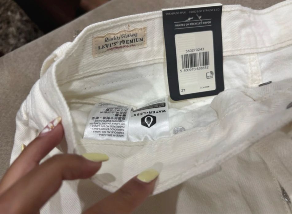 calçao levis 501 branco