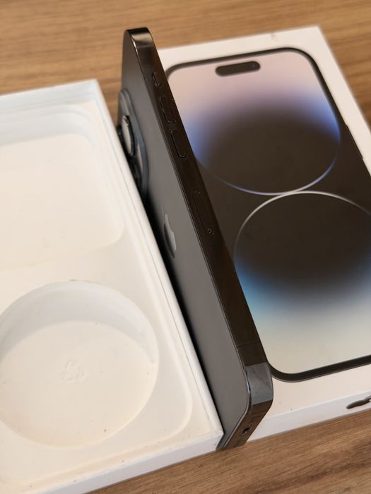 iPhone 14 Pro Czarny - Kondycja 97%, z pudełkiem