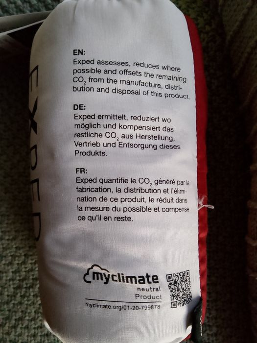 Прямокутна підкладка Exped Sleepwell, 100% єгипетська бавовна