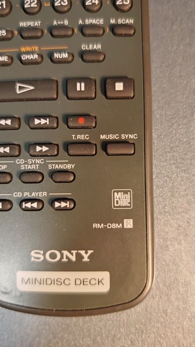 Пульт к минидисковой деке Sony