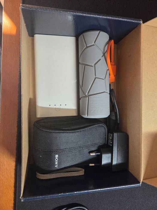 Artigos Variados (Powerbank, máquina fotográfica, coluna)