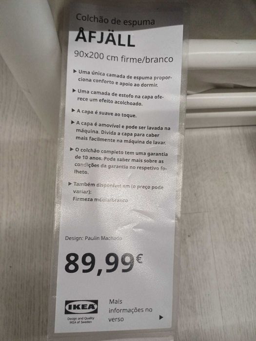 VITVAL IKEA, Beliche 90X200 + Colchões