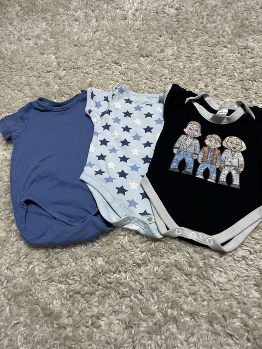 Zestaw body z krótkim rękawem 74 cm