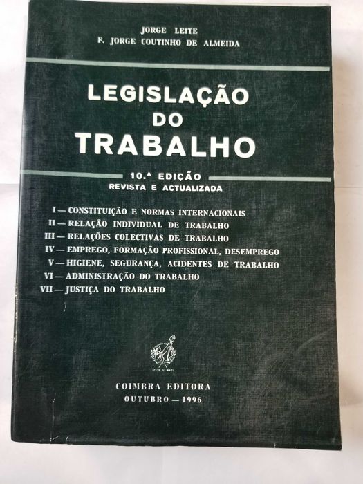 E1 - Livro - Jorge Leite - Legislação de Trabalho