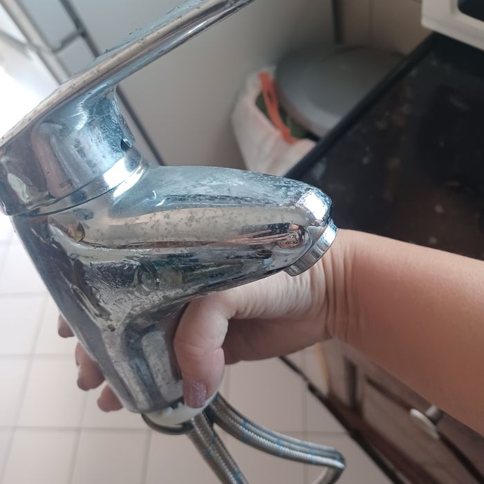 Torneira da roca usada