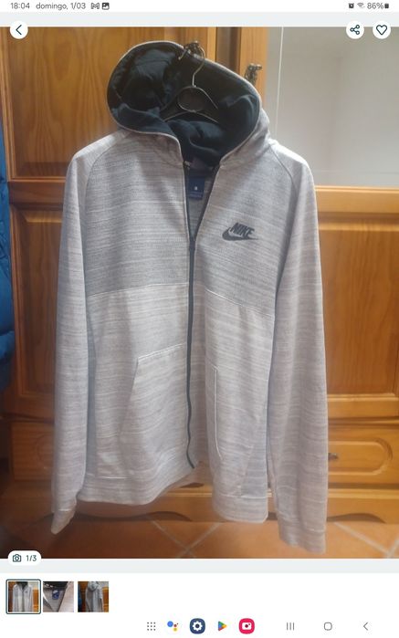 Hoodie com fecho Nike